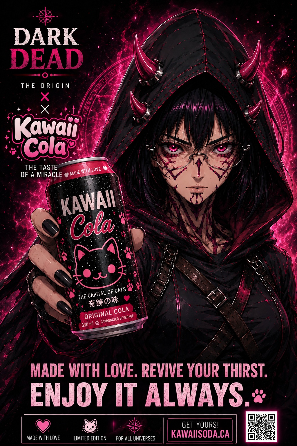 DARK DEAD™ × Kawaii Cola™ · Campagne