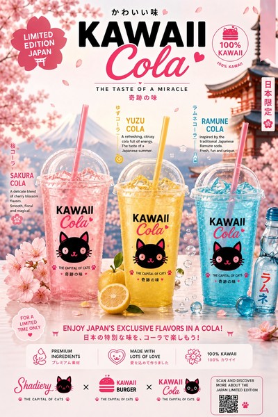 Sakura, Yuzu & Ramune · Kawaii Cola™