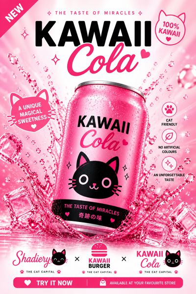 Kawaii Cola · Campagne rose