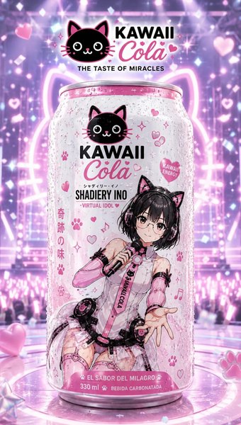 Virtual Idol · Design de canette